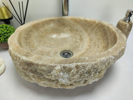 Накладная раковина из оникса Indo Erozy Sunset EO-00435 фото