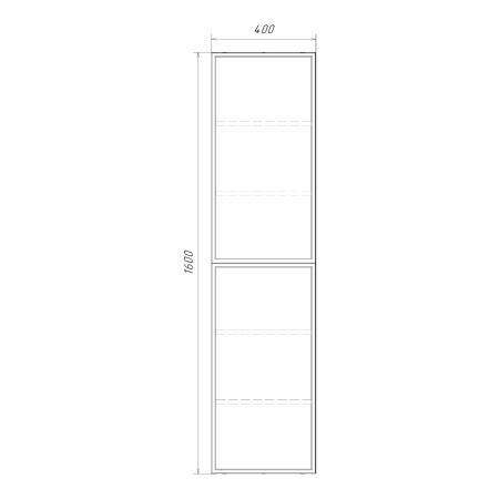 Шкаф-пенал Comfortу Мадрид-40 00-00017873 белый матовый фото