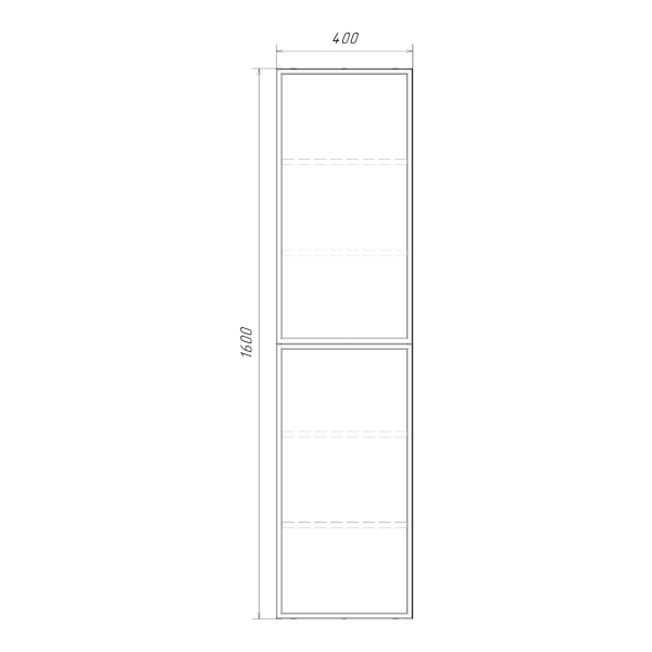 Шкаф-пенал Comfortу Мадрид-40 00-00017873 белый матовый фото