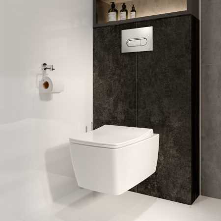 Подвесной унитаз безободковый VitrA Metropole (Метрополь) 7672B003-0075 фото