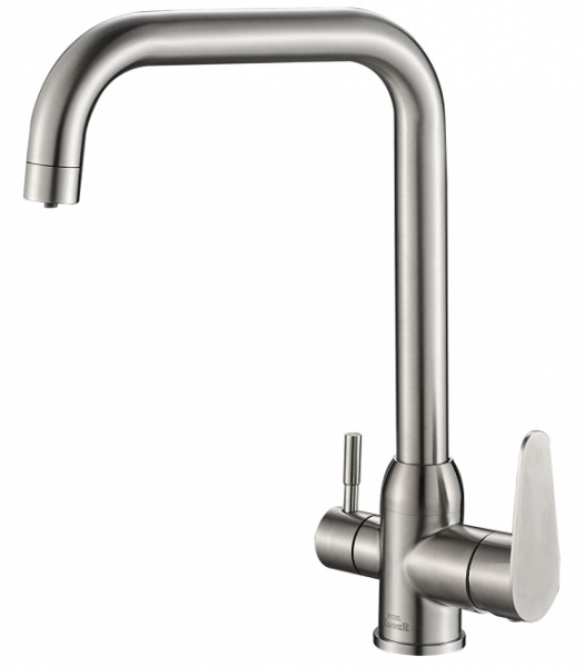 Смеситель для кухни под фильтр Zorg Steel Hammer SH 725 CR фото