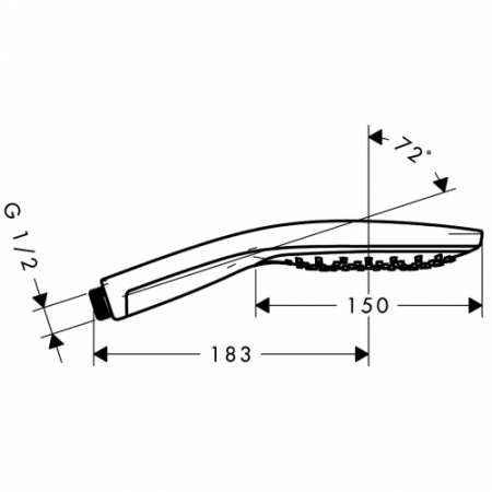 Душевая лейка Hansgrohe Raindance Select 150 AIR 3 jet 28587400 фото