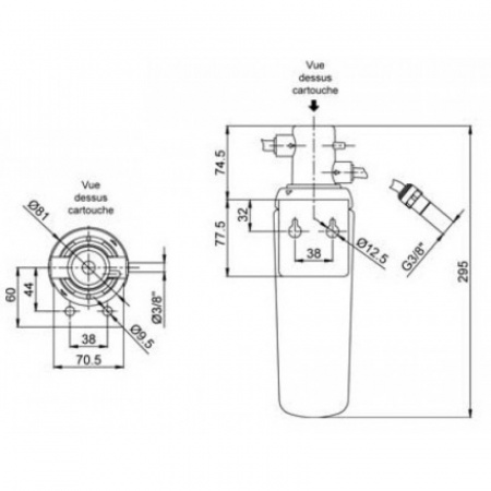 Фильтр сменный для смесителя Jacob Delafon Carafe E77685-NF (R8A360NF) фото