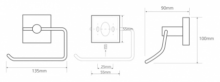 Держатель туалетной бумаги Bemeta Beta 132112042 фото