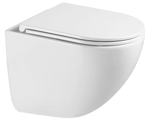 Подвесной унитаз со смывом торнадо Sintesi Ellipse SIN-TS-ELL-153 с сиденьем фото