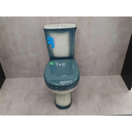 Унитаз-компакт напольный Rosa Уют 463346 зеленый, с сиденьем фото