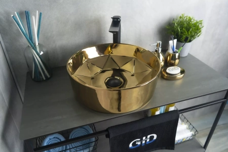 Накладная раковина GID Luxe Line D1342h015 40х40 фото