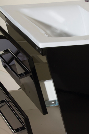 Тумба под раковину Bellezza Берта-75 черная фото