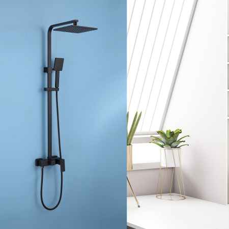 Душевая система Abber Daheim AF8220B черная матовая фото