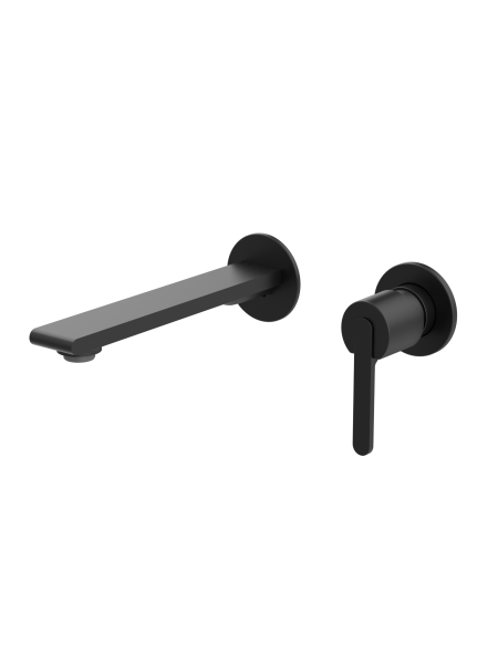 Настенный смеситель для раковины AltroBagno Юнион (Unione) ALTROBAGNOUnione010508MB черный матовый фото