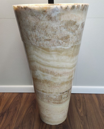 Раковина напольная из оникса Yellow ON-01343 (45*45*90) фото