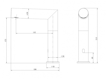 Сенсорный смеситель для раковины Abber Perfekte 316 AF8A101BSTS сталь брашированная фото