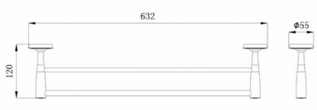 Полотенцедержатель Rush Balearic BA39532 фото