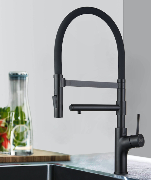 Смеситель для кухни с фильтром для воды Zorg Inox SZR-1010 GRAFIT фото