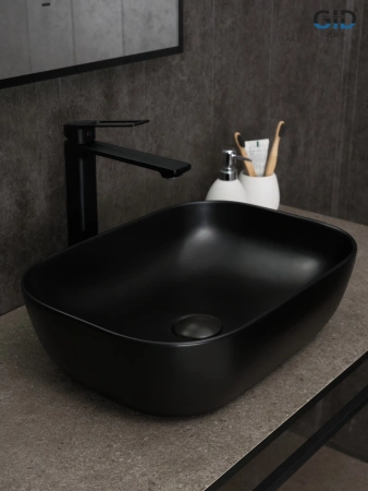 Накладная раковина GID Bm1333 53367 46x32 черная матовая фото