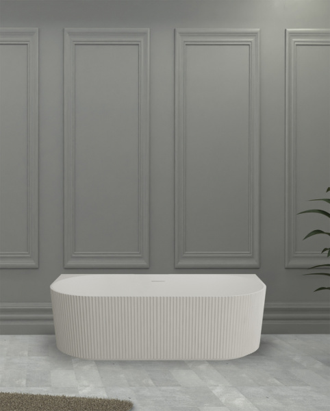 Ванна из искусственого камня Abber Stein AS9630 170x75 белая матовая фото