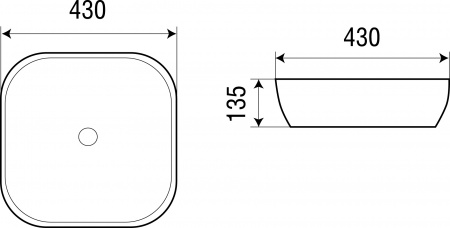 Раковина WeltWasser Elbach ELBACH 2198 43х43 фото
