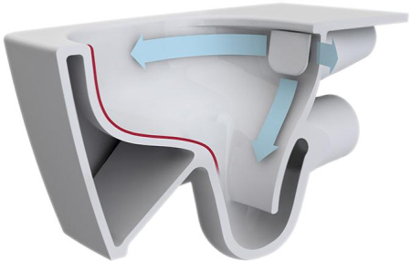 Унитаз компакт Vitra Zentrum Rim-Ex 9824B003-7207 с бачком и сиденьем Микролифт фото