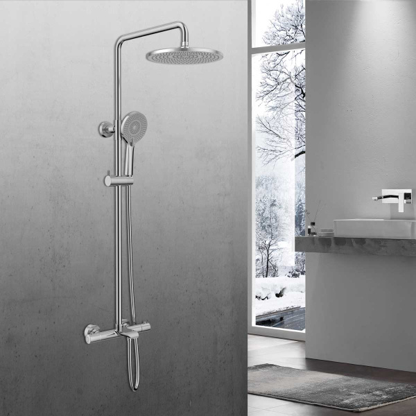 Душевая система (стойка) с термостатом Vincea Esse VSFS-1E1TCH хром фото