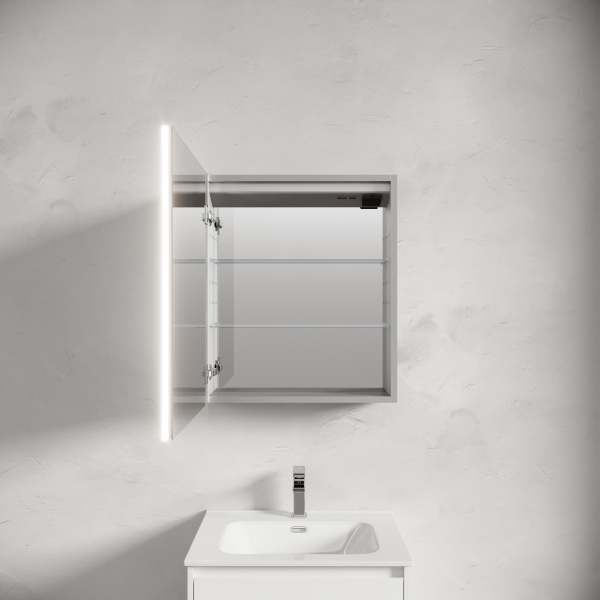 Зеркало-шкаф с подсветкой Sancos Evoke SC8060 60x70 фото