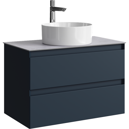 Тумба под накладную раковину Aqwella Geometria 80 GE01082GRM серая фото