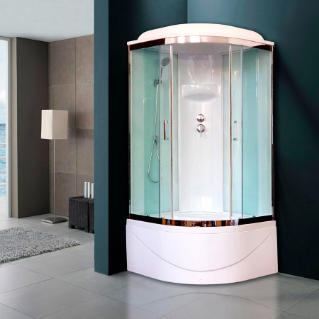 Душевая кабина Royal Bath ВК RB90BK6-WT-CH 90x90 фото