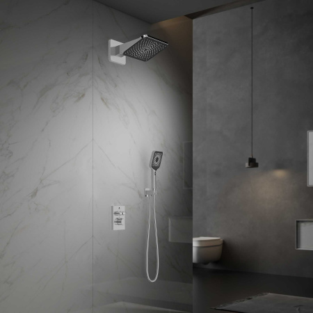 Душевая система скрытого монтажа с термостатом Vincea Inspire VSFW-3I21MT4CH хром фото