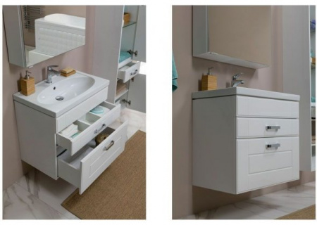 Тумба с раковиной Aquanet Рондо 60 00212619 фото