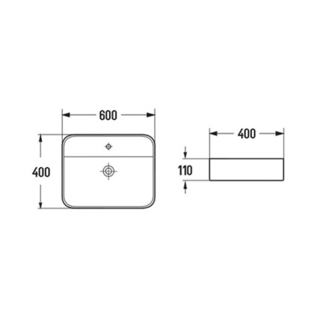 Накладная раковина Comforty 78574-60 00-00012533 60x40 фото