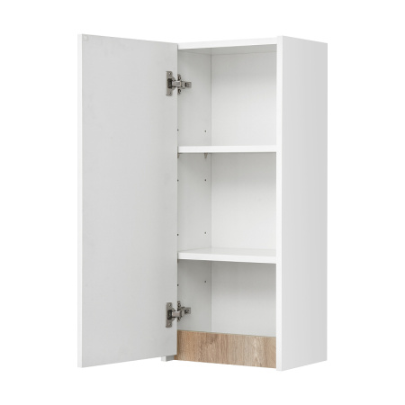 Подвесной шкаф Акватон Марти 1A270203MY010 белый глянцевый / дуб эдгрейн фото