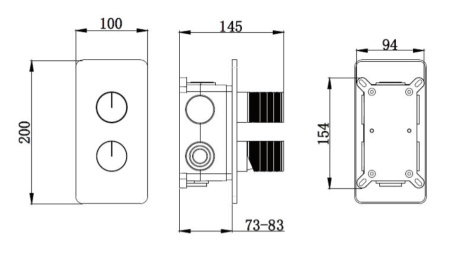 Душевая система скрытого монтажа Vincea Domus VSFW-5DM0CH хром фото