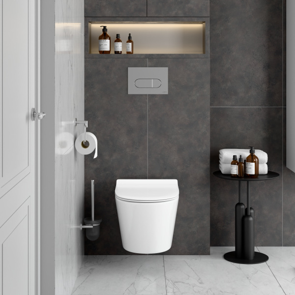 Подвесной унитаз со смывом торнадо VitrA M50 8302B003-6404 с сиденьем фото
