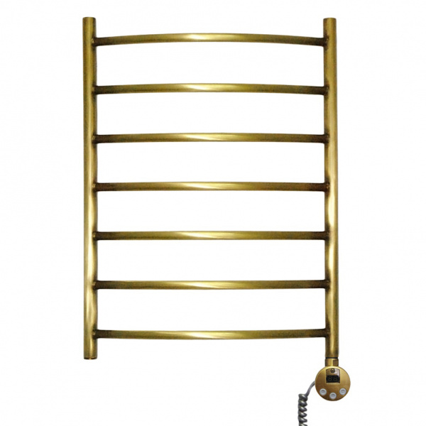 Полотенцесушитель электрический Domoterm Калипсо П7 (500х700) (бронза) правый фото