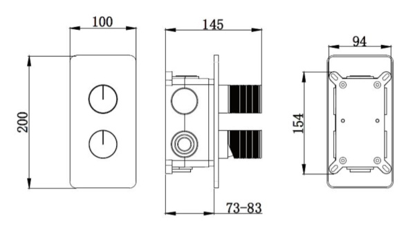 Душевая система скрытого монтажа Vincea Domus VSFW-5DM0CH хром фото