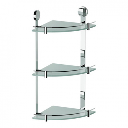 Полка стеклянная угловая тройная Artwelle Harmonia HAR 041 24 см фото