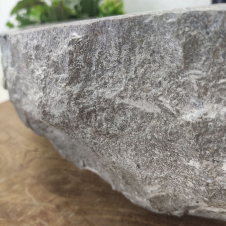 Накладная раковина из мрамора Erozy Grey EM-01376 (45*40*15) фото