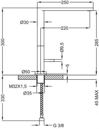 Смеситель для кухни Cezares Eco ECO-LLM-01-Cr фото