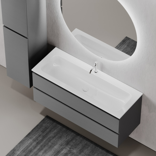 Тумба под раковину Sancos Folk FL120GS Grey soft фото