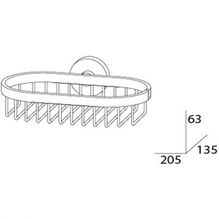 Полочка-решетка Artwelle Harmonia HAR 018 20 см фото