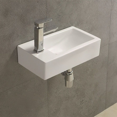 Раковина Art&Max AM-7948-R 45x25 белая R фото