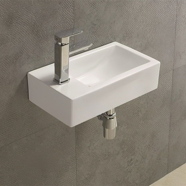 Раковина Art&Max AM-7948-R 45x25 белая R фото