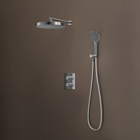 Душевая система скрытого монтажа с термостатом Iddis Duna DUNSB0Ti67 хром фото