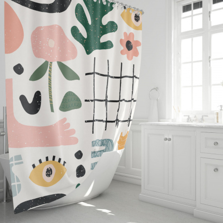 Текстильная шторка для ванны Fixsen Design Summer FX-2506 фото