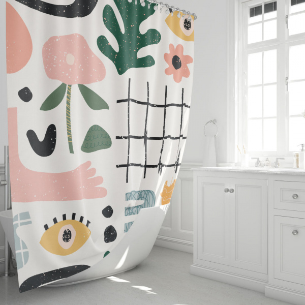 Текстильная шторка для ванны Fixsen Design Summer FX-2506 фото