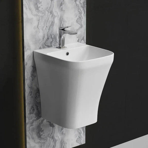 Раковина моноблок Ceramicanova Dion CN6067 белая фото