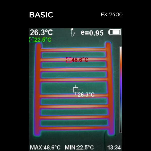 Полотенцесушитель электрический Fixsen BASIC FX-7400B черный фото