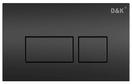Клавиша смыва D&K Berlin DB1439025 черная матовая фото