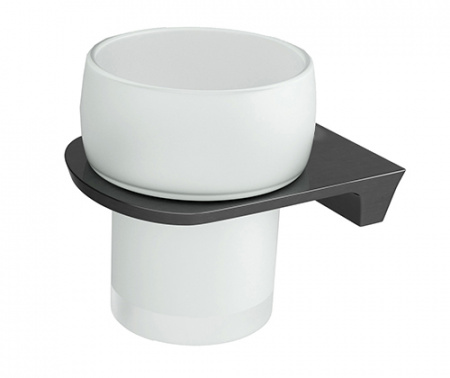 Стакан для зубных щеток WasserKRAFT Wiese K-8928 оружейная сталь фото