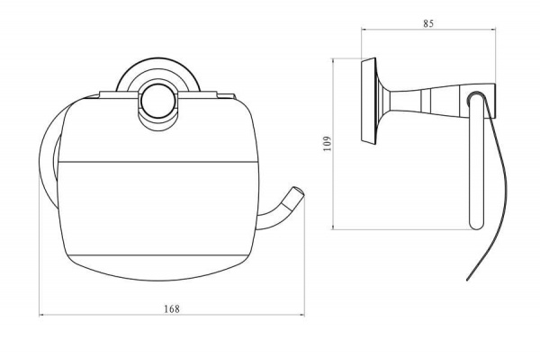 Держатель для туалетной бумаги Rush Balearic BA39111 фото