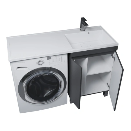 Тумба под стиральную машину Uperwood Magenta 5930205158 черная фото